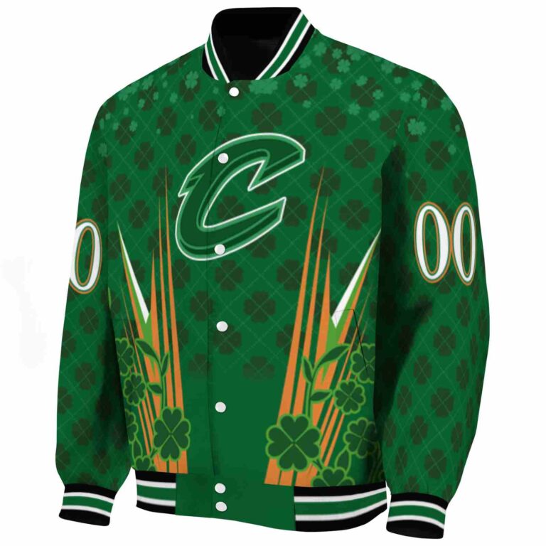 personalized cleveland cavaliers shamrock pattern green jacket best selling jacketwow