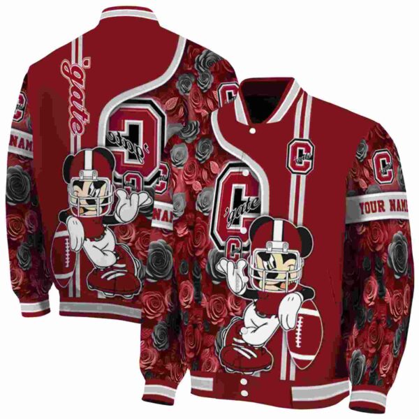 personalized colgate raiders rose mickey maroon jacket fashion forward jacketwow