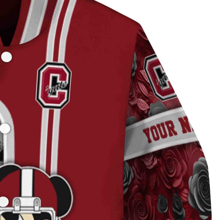 personalized colgate raiders rose mickey maroon jacket premium grade jacketwow