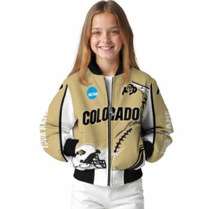 personalized colorado buffaloes flaming football gold white jacket top rated jacketwow