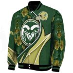 personalized colorado state rams floral print green jacket best selling jacketwow