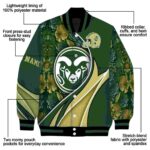 personalized colorado state rams floral print green jacket best selling jacketwow