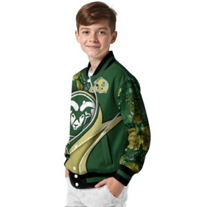 personalized colorado state rams floral print green jacket trendy jacketwow