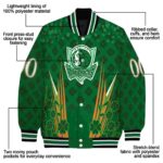personalized dallas mavericks shamrock pattern green jacket best selling jacketwow