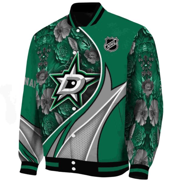 personalized dallas stars floral print green jacket best selling jacketwow