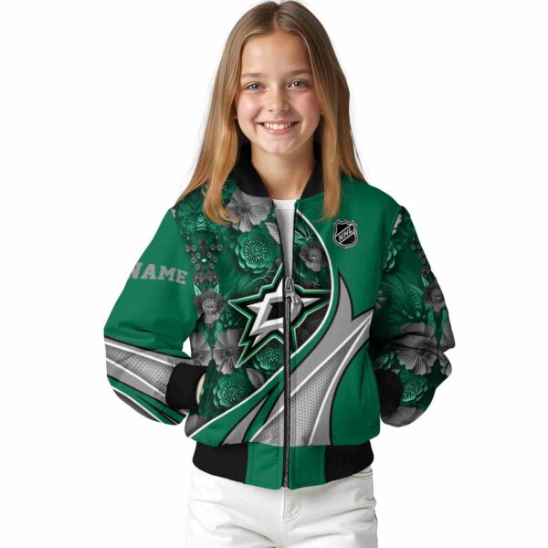 personalized dallas stars floral print green jacket top rated jacketwow