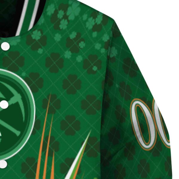 personalized denver nuggets shamrock pattern green jacket premium grade jacketwow