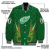 personalized detroit red wings shamrock pattern green jacket new arrival jacketwow