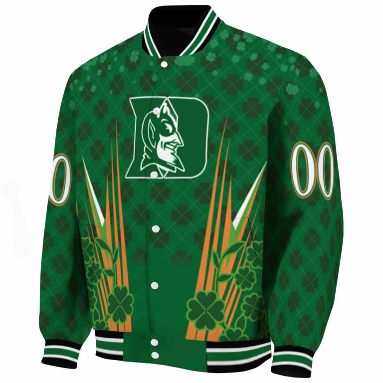 personalized duke blue devils shamrock pattern green jacket best selling jacketwow