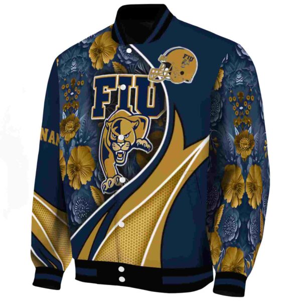 personalized fiu panthers floral print blue jacket best selling jacketwow