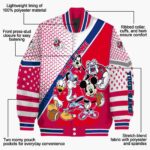 personalized fresno state bulldogs mickey donald goofy red white jacket best selling jacketwow