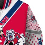 personalized fresno state bulldogs mickey donald goofy red white jacket best selling jacketwow