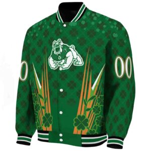 personalized fresno state bulldogs shamrock pattern green jacket best selling jacketwow
