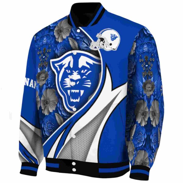 personalized georgia state panthers floral print blue jacket best selling jacketwow
