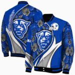 personalized georgia state panthers floral print blue jacket best selling jacketwow