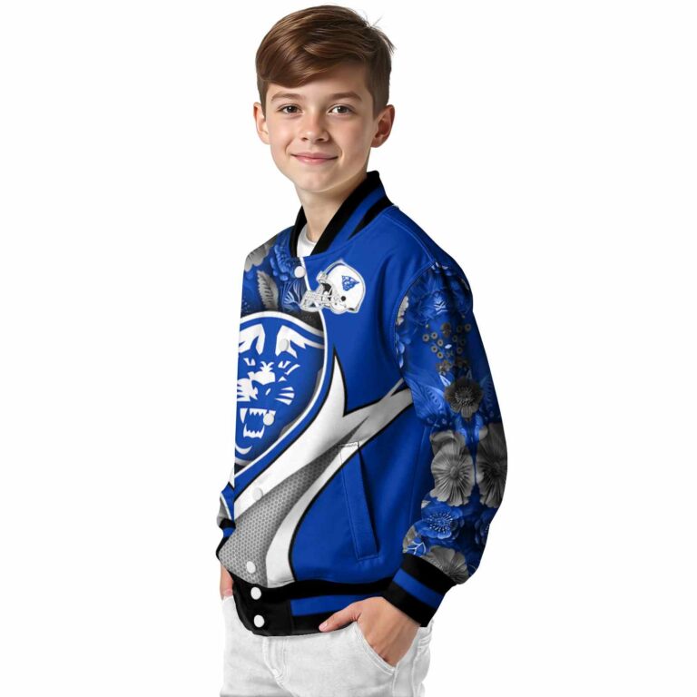 personalized georgia state panthers floral print blue jacket trendy jacketwow
