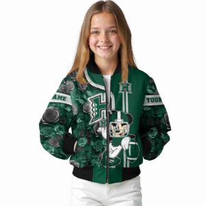 personalized hawaii rainbow warriors rose mickey green jacket top rated jacketwow