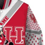 personalized houston cougars mickey donald goofy red white jacket best selling jacketwow