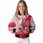 personalized houston cougars mickey donald goofy red white jacket best selling jacketwow