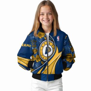personalized indiana pacers floral print blue jacket top rated jacketwow