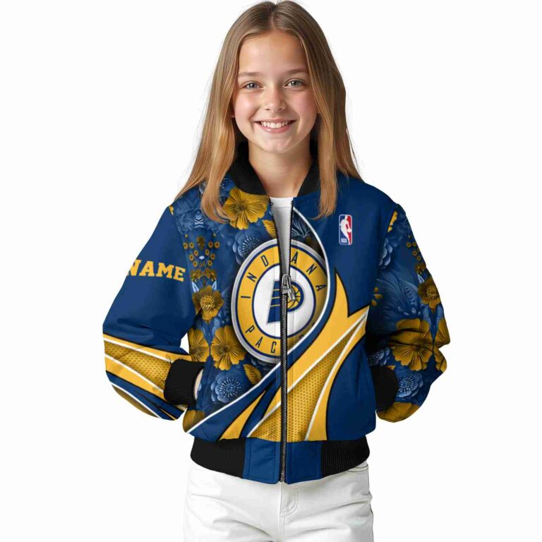personalized indiana pacers floral print blue jacket top rated jacketwow
