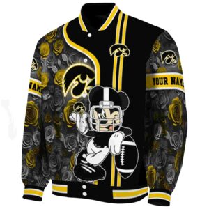 personalized iowa hawkeyes rose mickey black jacket best selling jacketwow