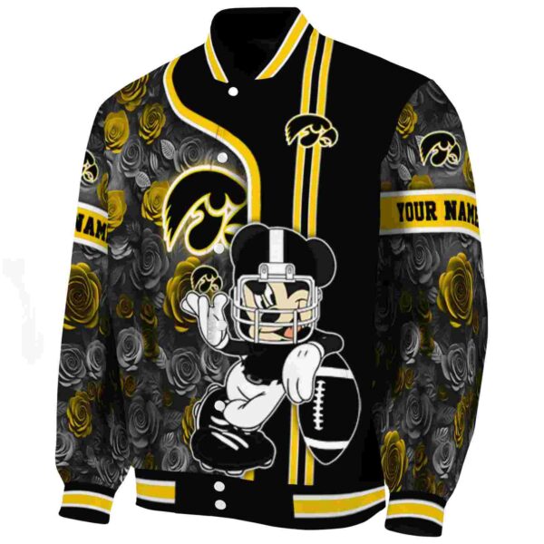 personalized iowa hawkeyes rose mickey black jacket best selling jacketwow