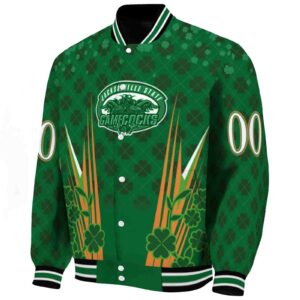 personalized jacksonville state gamecocks shamrock pattern green jacket best selling jacketwow