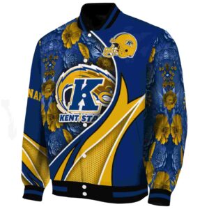 personalized kent state golden flashes floral print navy blue jacket best selling jacketwow