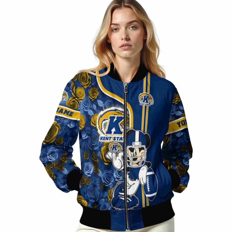 personalized kent state golden flashes rose mickey navy blue jacket latest model jacketwow