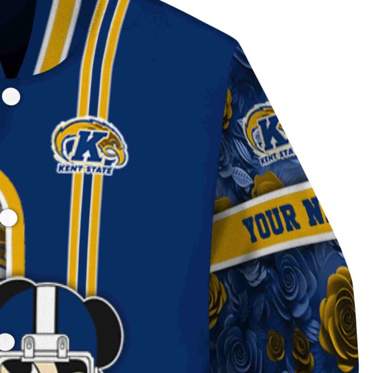 personalized kent state golden flashes rose mickey navy blue jacket premium grade jacketwow