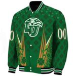 personalized liberty flames shamrock pattern green jacket best selling jacketwow