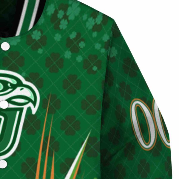 personalized liberty flames shamrock pattern green jacket premium grade jacketwow