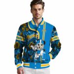 personalized los angeles chargers rose mickey blue jacket best selling jacketwow