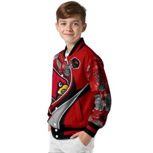 personalized louisville cardinals floral print red jacket trendy jacketwow