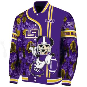 personalized lsu tigers rose mickey purple jacket best selling jacketwow