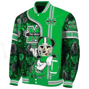personalized marshall thundering herd rose mickey green jacket best selling jacketwow