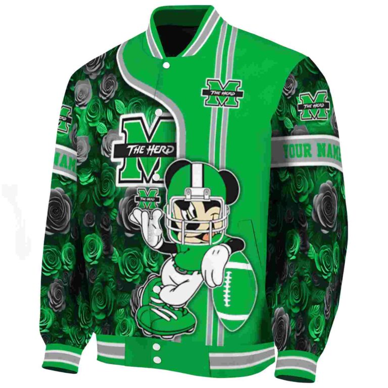 personalized marshall thundering herd rose mickey green jacket best selling jacketwow