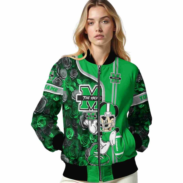 personalized marshall thundering herd rose mickey green jacket latest model jacketwow