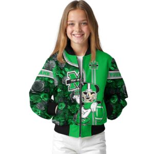 personalized marshall thundering herd rose mickey green jacket top rated jacketwow