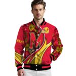 personalized maryland terrapins floral print red jacket best selling jacketwow