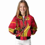 personalized maryland terrapins floral print red jacket best selling jacketwow