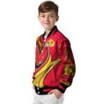 personalized maryland terrapins floral print red jacket best selling jacketwow