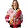 personalized maryland terrapins mickey donald goofy red white jacket latest model jacketwow