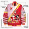 personalized maryland terrapins mickey donald goofy red white jacket new arrival jacketwow
