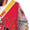 personalized maryland terrapins mickey donald goofy red white jacket premium grade jacketwow