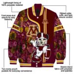 personalized minnesota golden gophers rose mickey maroon jacket best selling jacketwow