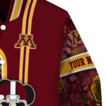 personalized minnesota golden gophers rose mickey maroon jacket best selling jacketwow