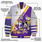 personalized minnesota vikings mickey donald goofy purple white jacket best selling jacketwow