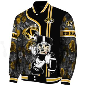personalized missouri tigers rose mickey black jacket best selling jacketwow